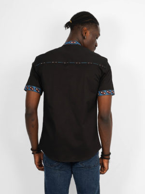 CHEMISE_MAO_NOIRE_MANCHES_COURTES_WAX_CONAKRY_3