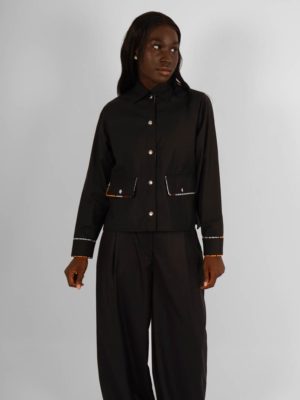VESTE_LISERE_WAX_FEMME_NOIR_1