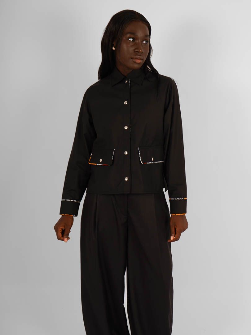 VESTE_LISERE_WAX_FEMME_NOIR_1