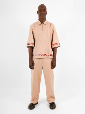 Pantalon droit beige