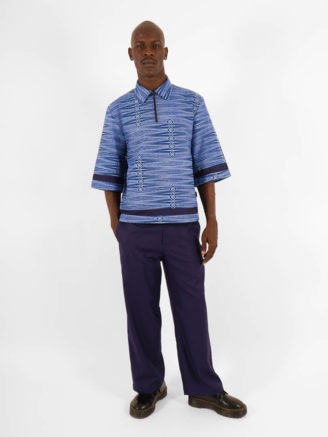 Pantalon droit bleu marine